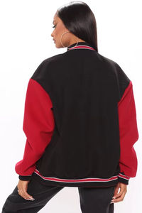 Premium Quality Women's Varsity Jacket Long Sleeve <b>Quilted</b> Embroidered Baseball Design <b>Wool</b> Polyester Leather Letterman Knitted - Product Image 3