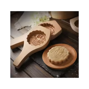 Herramienta de molde de pastel de luna de madera al por mayor-sello de pastel de Luna tradicional para molde de pastel de luna de mediados de Otoño de Vietnam-La mejor venta 2024 - Product Image 6