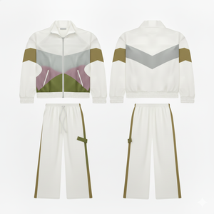 Ensemble de survêtement de sport personnalisé pour hommes et femmes veste et pantalon à fermeture éclair complète OEM ODM Teamwear Training Outfit 1980 Design - Product Image 1