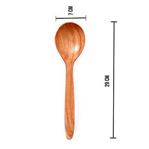 Cuillère en bois de Neem spatule compacte à rabat louche pour la cuisson Dosa Roti Chapati légumes fabricant d'outils de cuisine en bois de qualité supérieure - Product Image 2