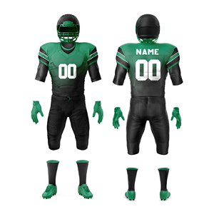Conjunto de uniforme de fútbol americano juvenil personalizado Camiseta de manga corta cómoda con pantalones completamente sublimados Toughs para eventos de equipo - Product Image 6