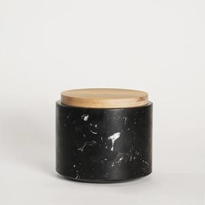 Cuenco de mármol italiano negro, cuenco decorativo de mesa iluminado de madera para servir para el hogar, Hotel, restaurantes, cafetería, cuenco de mármol para mesa - Product Image 1