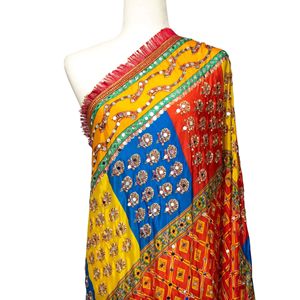 ผ้าไหมลายดอกไม้ปักลายดิจิตัลแบบยาวผ้าจีนสำหรับเจ้าสาวชาวชาติพันธุ์ - Product Image 2