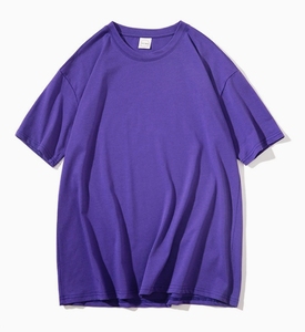 T-shirt de haute qualité solide et respirant à manches courtes coupe régulière avec broderie imprimée personnalisée 100% coton pour hommes - Product Image 4