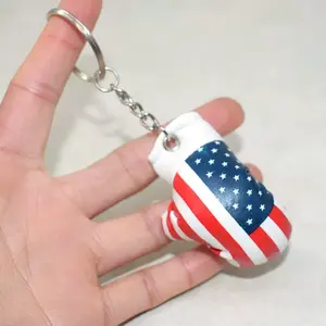 Mini gants de boxe pour voiture Mini gants de boxe porte-clés gants de boxe en cuir PU porte-clés - Product Image 5