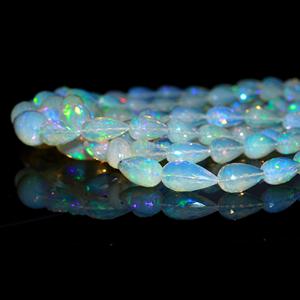 ลูกปัดอัญมณีสีขาวทรงหยดน้ำตาโอปอธรรมชาติแวววาวทำให้เครื่องประดับขนาด6มม. 9มม. 11มม. 17มม. มีขนาดเป็นของบุคคลที่สาม - Product Image 2