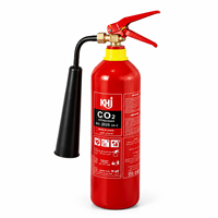 Extincteur CO2 KHi, tuyau portable rouge, équipement de lutte contre l'incendie, acier, certifié ISO 9001, garantie de 12 mois, classe d'incendie 34B