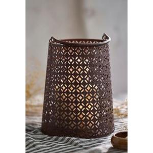 Lanterne en métal décorative pour centre de table d'intérieur, fête de mariage, décoration de la maison, accent d'éclairage élégant - Product Image 1