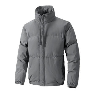 Nouvelle parka décontractée d'hiver 2026 pour homme, épaisse, coupe ample, coupe-vent, veste à col montant, vêtement d'extérieur personnalisable pour temps froid - Product Image 2