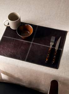 Vente en gros de sets de table rectangulaires en cuir écologiques modernes, résistants à la chaleur, pour la maison, la cuisine et la salle à manger - Product Image 2