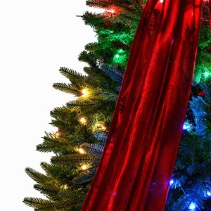 <span class=keywords><strong>Sapin</strong></span> de Noël pré-éclairé RGB de 1,80 m, 300 lumières LED, contrôle par application, ampoules Edison multicolores, 1274 pointes, grand nœud rouge, décor en <span class=keywords><strong>sapin</strong></span> aspen - Product Image 2