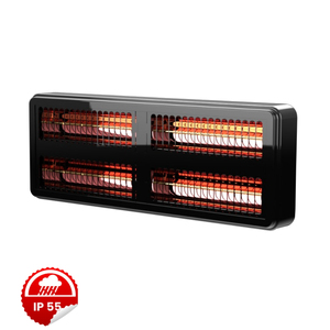 ELCON EIR TH08 Chauffage Infrarouge Électrique Industriel 8000W 8kW 380V IP55 Résistant aux Intempéries Aluminium Noir Contrôle Programmable - Product Image 2