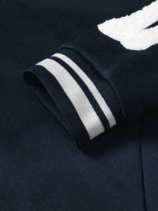 Marine Collège Baseball Veste Hommes Polaire Survêtement Unique Manches Détaillant Streetwear Varsity Veste Hiver Mode 100% Coton - Product Image 3