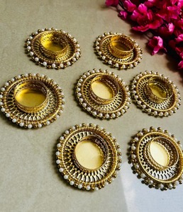 Portavelas decorativo Diwali, portalámparas de té, dijes de tarro de Diwali, decoración Mandir, bodas, Pooja, regalo festivo de decoración del hogar - Product Image 1