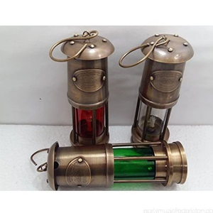 Historia visual de la lámpara de seguridad del minero En lámpara de aceite de minero colgante de calidad de lujo Precios al por mayor Lámpara de mineros de color dorado de latón - Product Image 2