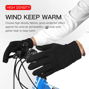 Personalizado antideslizante viscosa/poliéster invierno térmico cálido forro polar guantes de ciclismo antideslizante Unisex deportes - Product Image 4