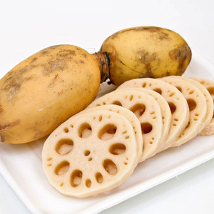 Práctica Raíz de loto congelada en rodajas para comidas vegetarianas rápidas y saludables - Product Image 2