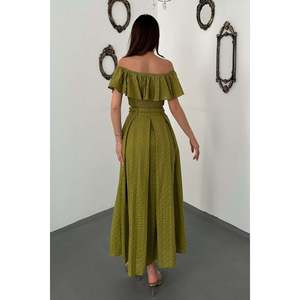 Ensemble Blouse et Jupe Gipeli Vert Pistache - Vert Pistache - Product Image 5