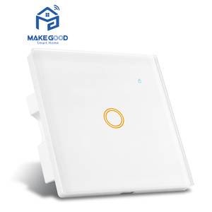 Interrupteur mural intelligent Wifi 1Gang avec rétroéclairage RGB MakeGood, norme britannique 16A, compatible avec l'application Tuya, Smart Life, Alexa et <span class=keywords><strong>Google</strong></span> <span class=keywords><strong>Home</strong></span> - Product Image 2