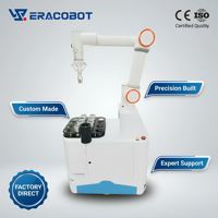 Robot Colaborativo para el Cuidado de Máquinas CNC Industriales, Sistema de Automatización Cobot de Recogida y Colocación con Kit AGV