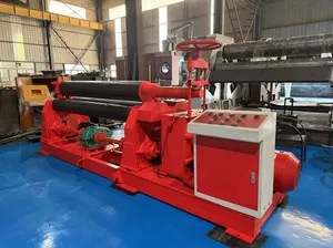 Machine à rouler les tôles métalliques hydrauliques 8 mm 2500 mm NC, rouleau de pliage de plaques - Product Image 3