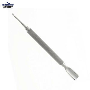 Empujador de Cutículas y Limpiador de Uñas Profesional de Acero Inoxidable (Herramienta de Manicura y Pedicura Reutilizable de Doble Extremo) - Product Image 1