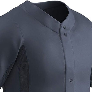 เสื้อเบสบอลแบบกระดุมเต็มเสื้อโพลีเอสเตอร์สำหรับผู้ชายเสื้อเบสบอลสีแบบสั่งทำ - Product Image 4