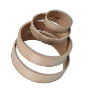 Tambor de aro chamánico Tambor chamánico de madera de Sauce de 18 "Hecho de aro de madera de sauce Cabeza de piel de pantorrilla transparente de 16" de diámetro - Product Image 5