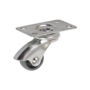 <b>Swivel</b> Castor 25 mm with <b>Plate</b>, Nylon-Grey (Capacity up to 10kg) - Product Image 1