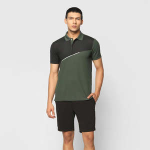 เสื้อยืดกอล์ฟแขนสั้นผู้ชาย ออกแบบพิเศษ แห้งเร็ว ไม่ยับ ลายเรียบ ผ้าฝ้าย 100% มีกระเป๋า - Product Image 3