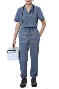 Gran oferta, conjuntos de uniformes médicos de enfermería, uniformes de hospital, corredores personalizados de moda, uniforme de enfermera de Spandex para hombre - Product Image 2