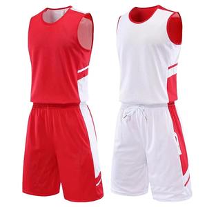 Ensemble de maillots de basket-ball double face de haute qualité pour hommes, kits de vêtements de sport, maillots de basket-ball inversés pour enfants, survêtements universitaires - Product Image 2