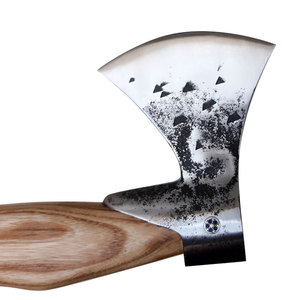 Wholesale Customized Top Quality OEM ODM Service Handmade Damascus Steel Axe Outdoor Camping Wooden Ash Wood <b>Handle</b> for Cutting - Product Image 4