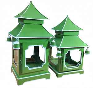 Nueva Lámpara Decorativa Hecha a Mano con Esmalte Verde y Blanco en Forma de Pagoda para Decoración Interior y Exterior del Hogar en la Mejor Calidad - Product Image 5