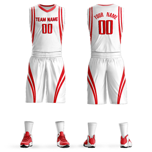 Conjunto de Uniforme de Baloncesto Personalizado para Hombre, Jersey y Pantalones Cortos Sublimados, Atuendo de Dos Piezas, Ropa de Equipo con Impresión de Logotipo, Nombre y Número, Deportivo - Product Image 5