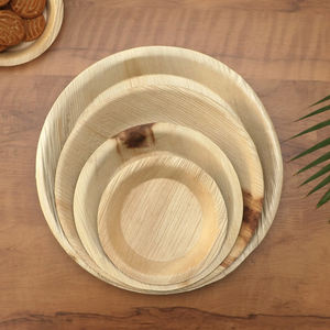 Assiettes jetables rondes durables Vaisselle écologique, biodégradable et compostable pour les fêtes et les événements - Product Image 5