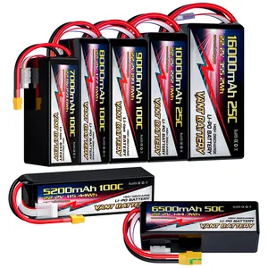 VANT FPV-Batterie für Drohne 6S lipo-Batterie 22,2 V5200/6000/6500/7500/8000/10000/12000mAh100C für 7-8 Zoll 400-450 mm 8/10 Zoll XclassFPV