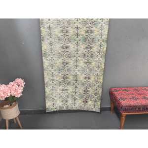พรมลายวินเทจสไตล์ตุรกี ขนาด 3x5.9 ฟุต (91x180 ซม.) สีเขียวลายพราง - Product Image 1