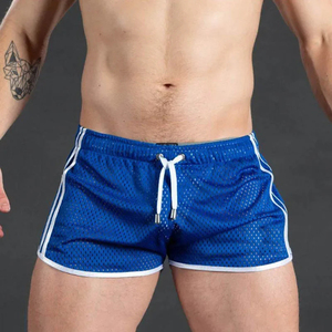 Short de course en maille pour hommes avec logo personnalisé OEM Polyester Broderie personnalisée Style décontracté Décoration de plage Natation - Product Image 3