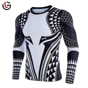 Protector de erupción MMA de alta calidad con diseño personalizado de manga largaBJJ Top con UPF50 OEM para su logotipo Excelente precio - Product Image 4