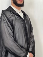 Abaya de prière marocaine pour homme, de qualité supérieure, style numérique, ample, anti-plis, à manches longues, couleur personnalisable, en polyester, taille XXL