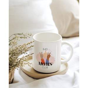 แก้วเซรามิคดีไซน์แปลกใหม่จาก Bad Moms Club แก้วเคลือบผิวทันสมัยรักษ์โลก ความจุ 330 มล. พร้อมฝาปิด เหมาะสำหรับเป็นของขวัญ - Product Image 5