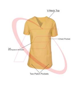 Uniforme d'hôpital à manches courtes en 65% polyester 35% coton vente chaude hôpital dames soins infirmiers médicaux Scrubs uniformes ensembles - Product Image 3