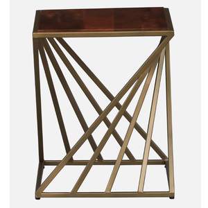 Mesa auxiliar de metal Ruth contemporánea Diseño de hierro duradero para sala de estar - Product Image 5