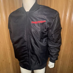 Blouson d'aviateur imprimé réfléchissant réversible à capuche d'hiver de haute qualité personnalisé collège brodé hommes femmes devant High Street - Product Image 5