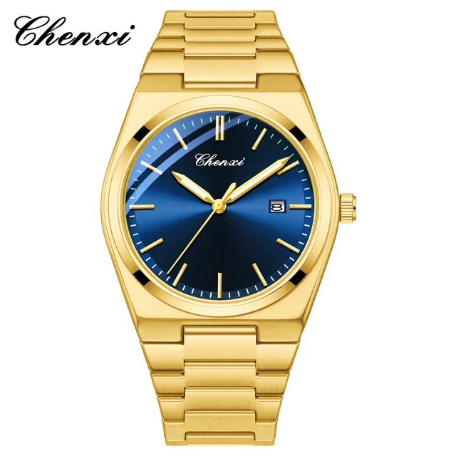 CHENXI 683 Fashion Business Waterproof Calendar Luminous Stainless Steel Watches for Men Relojes Para Hombres Relogio Masculino