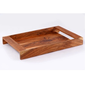 ถาดไม้ตกแต่งบ้านสไตล์มินิมอลสำหรับโต๊ะกาแฟรับประทานอาหาร - Product Image 2