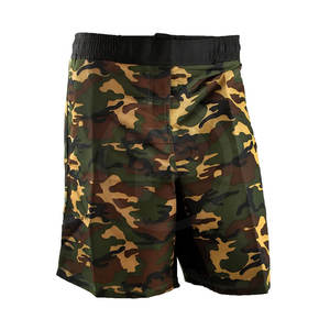 Pantalones cortos MMA ligeros para hombres Último diseño con material de poliéster duradero para desgaste de artes marciales - Product Image 2