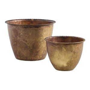 Haute qualité grands jardinières en métal Pots finition Vintage rustique dernière conception Antique jardin extérieur maison fleur plante décoration - Product Image 1