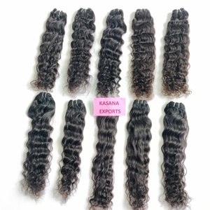 Vague profonde vietnamienne non traitée Remy tissage femmes cuticule aligné 100% naturel noir vente en gros Extensions de cheveux humains - Product Image 4